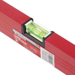 Level 600 mm MATRIX 3 peephole, line, aluminum, red