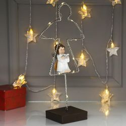 Сималенд / Souvenir light "Angel with a book in a white dress"