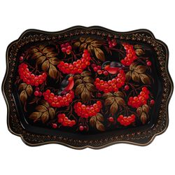 Жостово / Articulated Zhostovo tray 47x34 cm