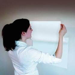 Board panel marker, self-adhesive, white, roll (45х100 cm), BRAUBERG