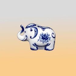 Галактика г.Гжель / Piggy bank "Elephant", small