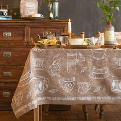 Доляна / Doliana / Tablecloth "" Cup of tea 220х144 cm, 100% cotton, 164 g / m2 4682763