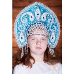 Русский народный костюм  / Kokoshnik "Ulyana", 16 cm