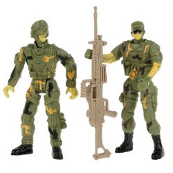 Играем вместе / Let's play together / Set of military soldiers with weapons