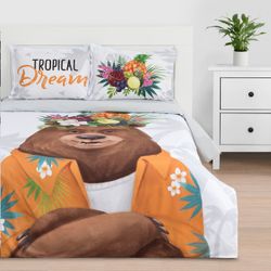 Этель / Nevresim 1.5 ortak girişim Tropikal rüya 143*215 cm, 150*214 cm, 50*70 + 3 - 2 adet