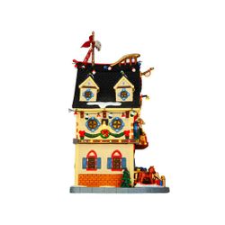 Loja de brinquedos 'Noah's Ark', cerâmica, iluminação, 28x15x17 cm, LEMAX