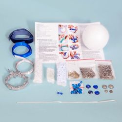 A set of creative new year's ball sequins "Royal" blue