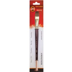 Brush art KOH-I-NOOR kolinsky, flat, No. 12, short handle, blister