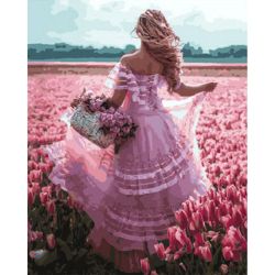 Опт-картина / Painting by numbers 40x50 In an open field