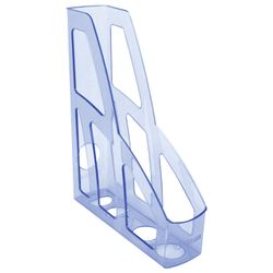 Tray vertical paper of STAMM "Leader" (250х300 mm), width 75 mm, tinted blue