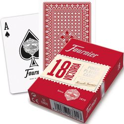 GamesDealer / Tarjetas "Fournier no 18 (índice estándar 2) rojo / azul"