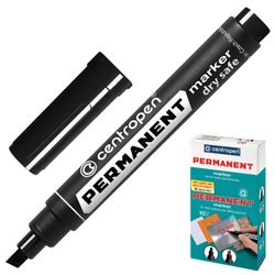 The marker is a permanent (indelible) CENTROPEN, BLACK, beveled tip, 2-5 mm