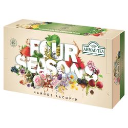 AHMAD / Four Season's Tea, 90 sachets in 1.8 g envelopes, 15 flavors