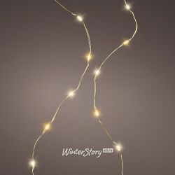Kaemingk / extra warm white MINILED lamps with twinkling, gold wire, IP44