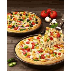 Опт-картина / Paint by number 40x50 GX 32704 Pizza