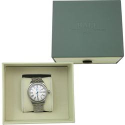 BALL / Swiss mechanical watch Trainmaster NM1058D-S4J-WH