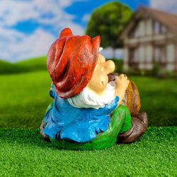 Хорошие сувениры / Figured planter "Gnome with a jug No. 1" 30x24x25 cm