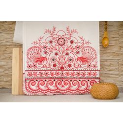 The towel "Peacocks" 60*220 cm
