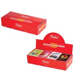 HATBER / Assorted Notebook SMALL FORMAT 40 sheets A7, 65x100 mm, comb, cardboard, cage, display