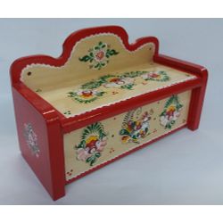 Беломорские узоры / Casket wooden "Onega painting" 19 cm