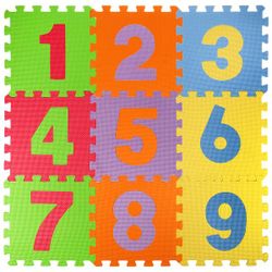 Играем вместе / Let's play together / Assembled puzzle mat "Numbers"
