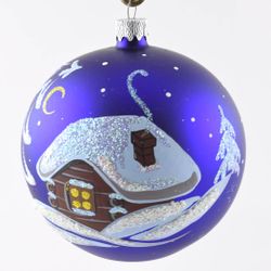 Бирюсинка / Weihnachtskugel Abend 100 mm