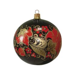 Ариель / Weihnachtskugel "Scharlachrote Blume", 9 cm