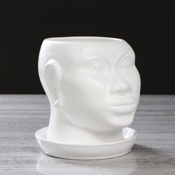 Керамика ручной работы / Planter "African head" 1.4 l