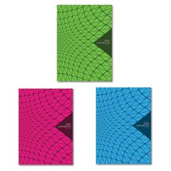HATBER / Notebook, A4, 80 sheets, staple, cage, cardboard cover, "New Line" / 6 pcs.