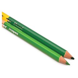 Bút chì hai màu MAPED (Pháp) "Color Pep's" 18 chiếc, 36 màu, hình tam giác, hai mặt