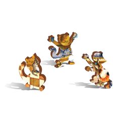 Davici / Wooden puzzle "Happy cats"