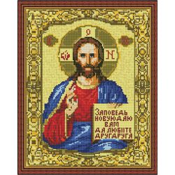 Опт-картина / Khảm kim cương 40x50, thạch tròn Biểu tượng của Chúa toàn năng