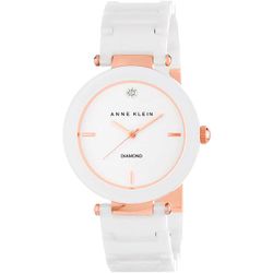 Anne Klein / Ceramic Diamond 1018RGWT Watch