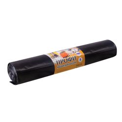 CONCEPT OF HOUSEHOLD / Garbage bags "Profi" 480 l, black, 5 pcs per roll, LDPE, 65 microns, 130x170 cm, extra strong