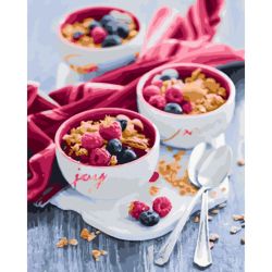 Опт-картина / Pittura con i numeri 40x50 Colazione salutare Healthy