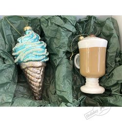 Holiday Classics / Set of Christmas decorations "Glace Coffee"