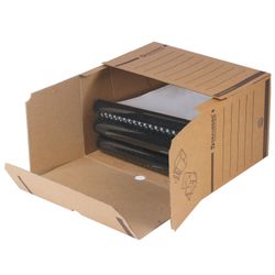 Archival box with flap A4 (260х325 mm) 200 mm to 1800 sheets, dense, microcorrugated, BRAUBERG