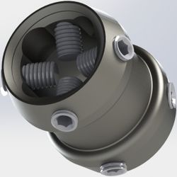 Adapter double under pyramid 45 mm