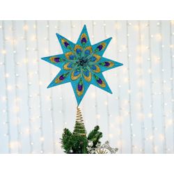 Kurts Adler / Top albero stella pavone, 42 cm