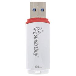 SMARTBUY / Flash Drive 64 GB, Crown, USB 2.0, white