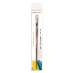 Brush art is a professional ART BRAUBERG CLASSIC, bristle, oval, No. 16, long handle