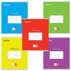 BRAUBERG / Carnet 24 ans. CLASSIC, cage, couverture carton, ASSORTI / 20 pcs.