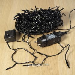 Kaemingk / LED string string Surround 240 green LED lamps 18 m, black PVC, controller, timer, IP44