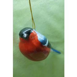 Ярославская майолика / Christmas tree toy "Bullfinch, small"