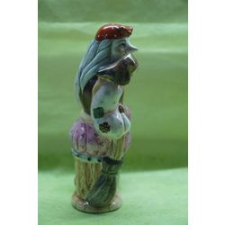 Ярославская майолика / Figurine "Baba Yaga and a kitten"