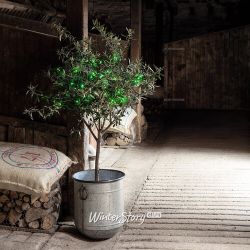 Kaemingk / LED garland Volumetric 80 green LED lamps 6 m, black PVC, controller, timer, IP44