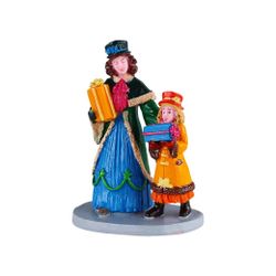 Figura 'Compra para regalos' 6,8 cm, LEMAX