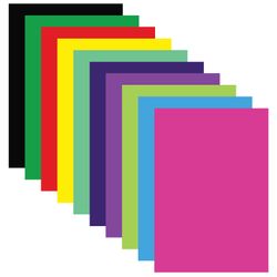 Farbiges Papier, A4, gestrichen (glänzend), 20 Blatt à 10 Farben, im Ordner, ISLAND OF TREASURES, 210x297 mm97