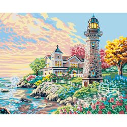 Опт-картина / Peinture par numéro CAKADU 40x50 Matin sur la côte