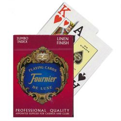 GamesDealer / Fournier cards no 818 g - linen finish red / blue